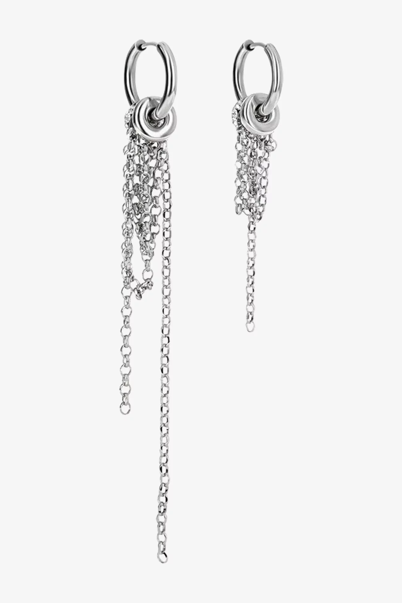 Cailin Earrings Justine Clenquet – Palladium | Centre Commercial