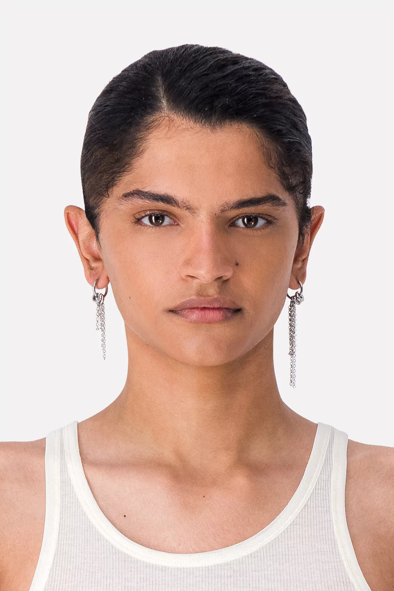 Cailin Earrings Justine Clenquet – Palladium | Centre Commercial