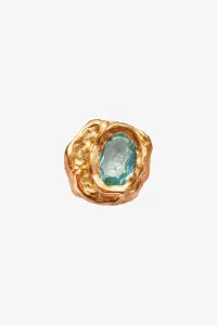 Simuero Lago Ring Gold Plated Aquamarine | Centre Commercial