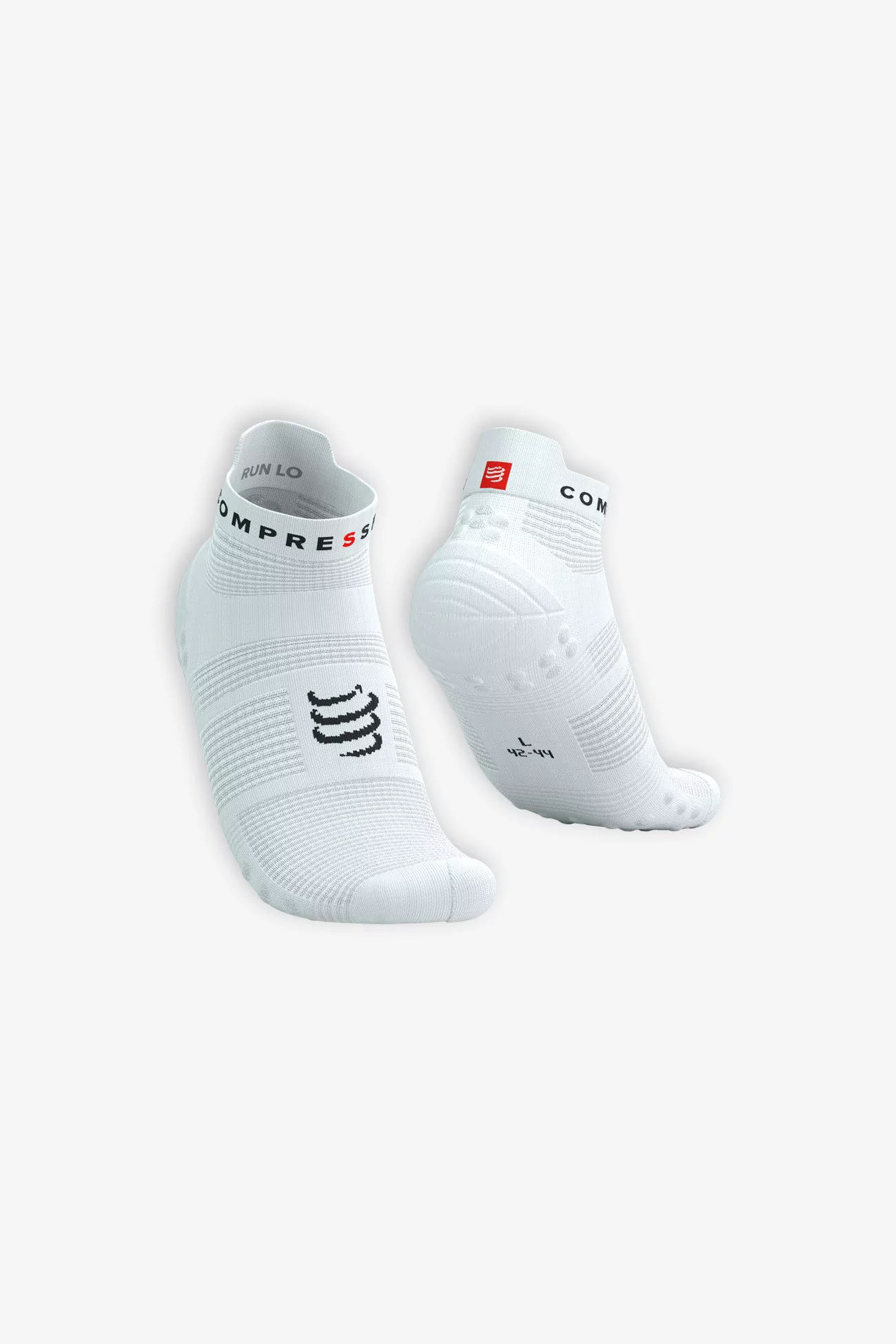 Compressport Pro Racing Socks V4.0 Run Low – White