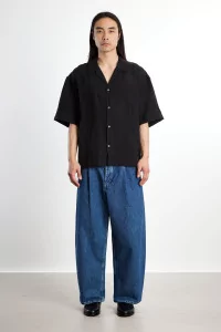 Samata Belgian Linen Shirt – Obsidian Linen | Centre Commercial