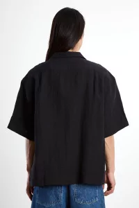 Samata Belgian Linen Shirt – Obsidian Linen | Centre Commercial