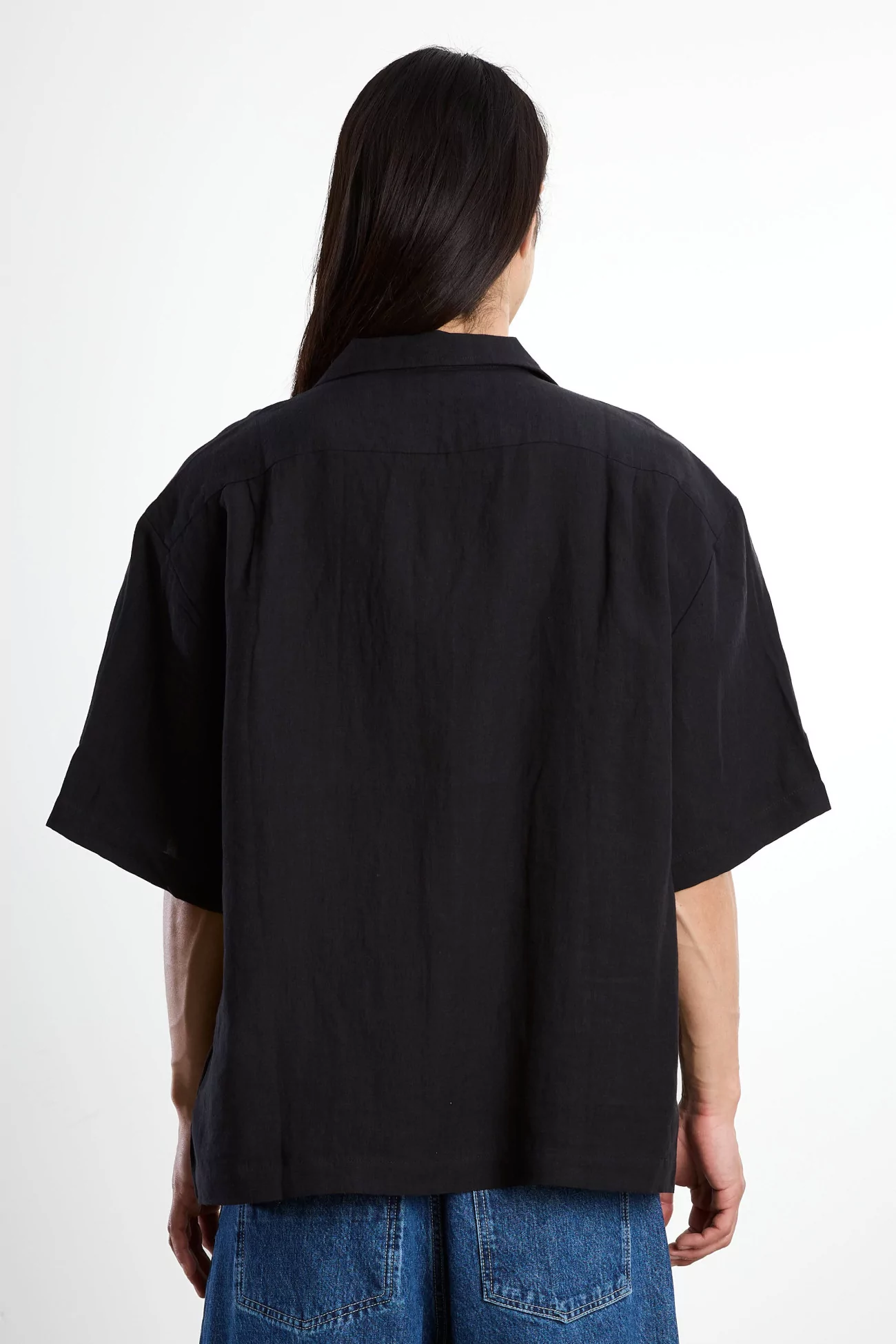 Samata Belgian Linen Shirt – Obsidian Linen | Centre Commercial
