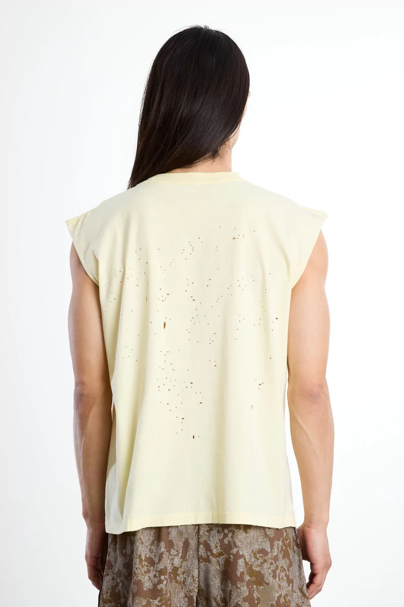Satisfy MothTech™ Muscle Tee – Aged Yellow | Centre Commercial