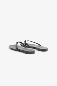 Aeyde Renee Nappa Leather Flat Sandals – Black | Centre Commercial