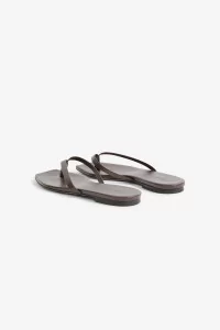 Aeyde Renee Nappa Leather Flat Sandals – Moka | Centre Commercial