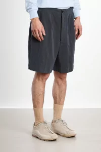 Kaptain Sunshine Cotton Linen Short Men – Charcoal | Centre Commercial