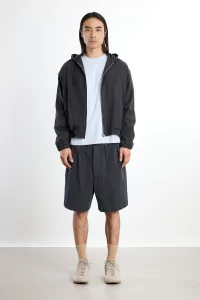 Kaptain Sunshine Cotton Linen Short Men – Charcoal | Centre Commercial