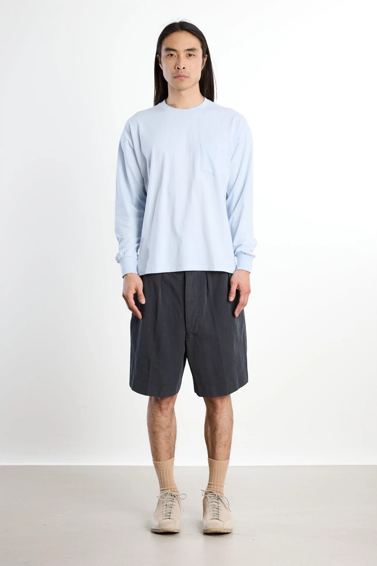 Kaptain Sunshine L/S Stripe T-Shirt – Baby Blue | Centre Commercial
