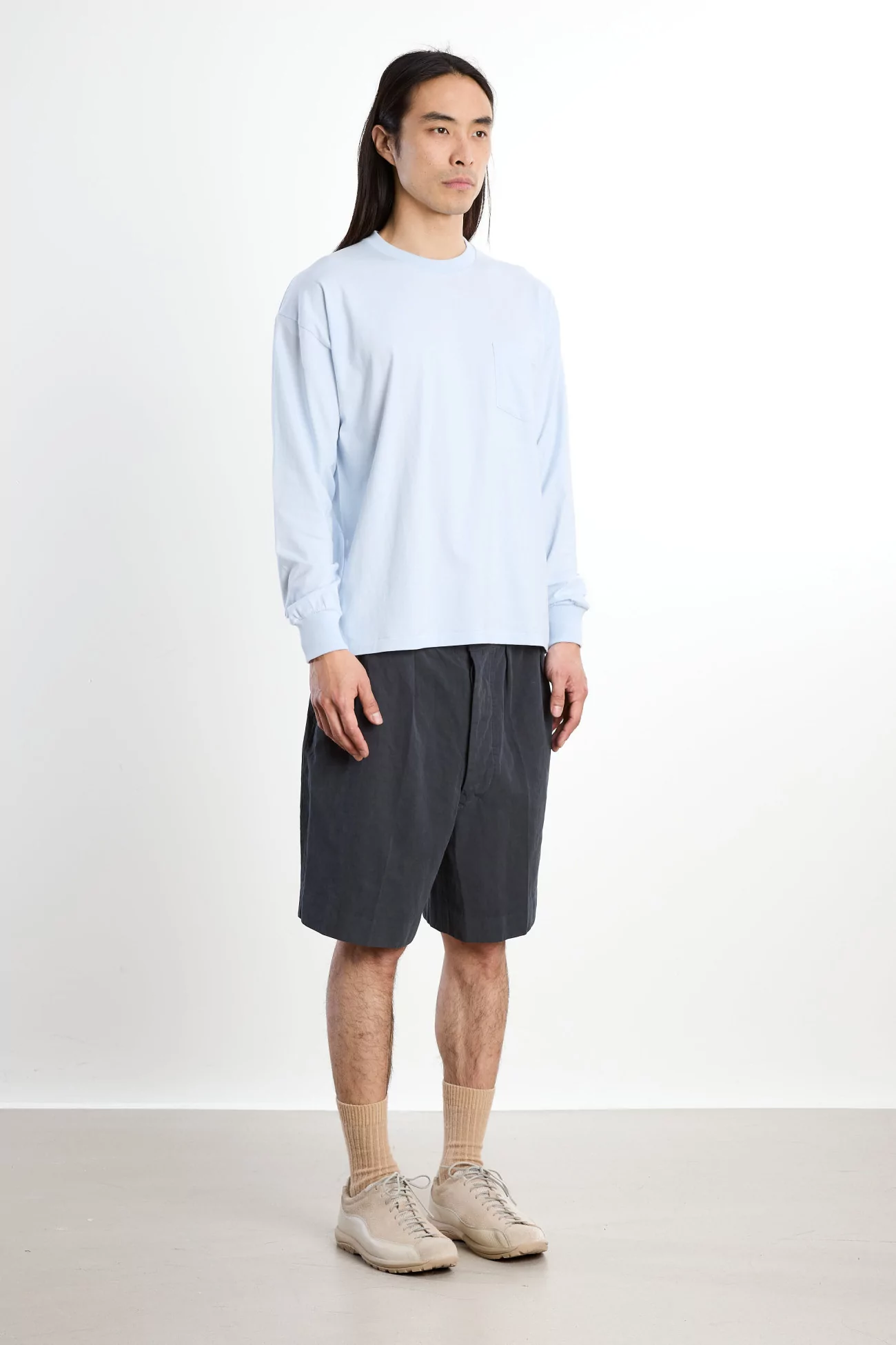 Kaptain Sunshine L/S Stripe T-Shirt – Baby Blue | Centre Commercial