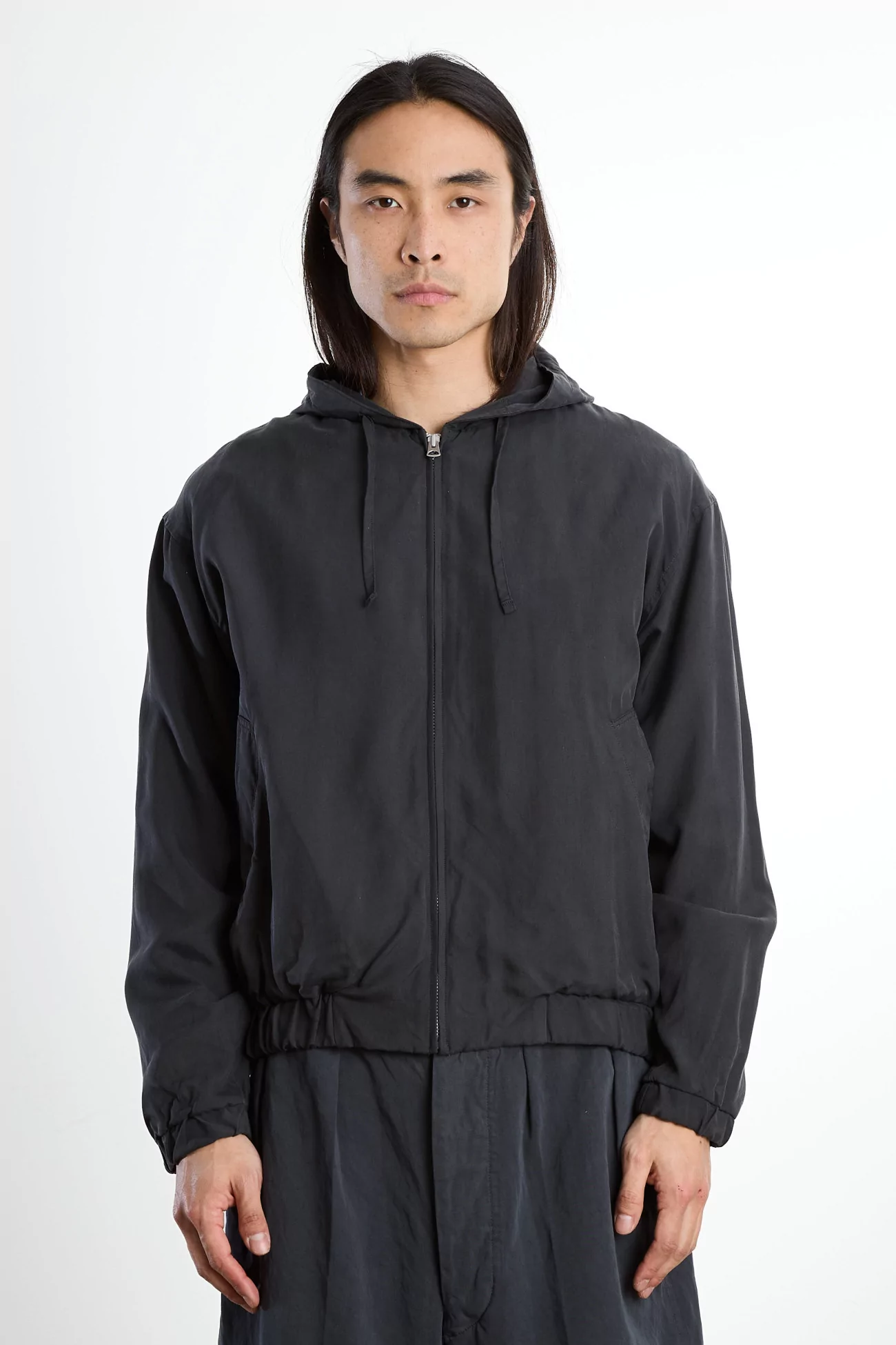 Kaptain Sunshine Silk Zip Jacket Men – Faded Black | Centre Commercial