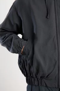 Kaptain Sunshine Silk Zip Jacket Men – Faded Black | Centre Commercial