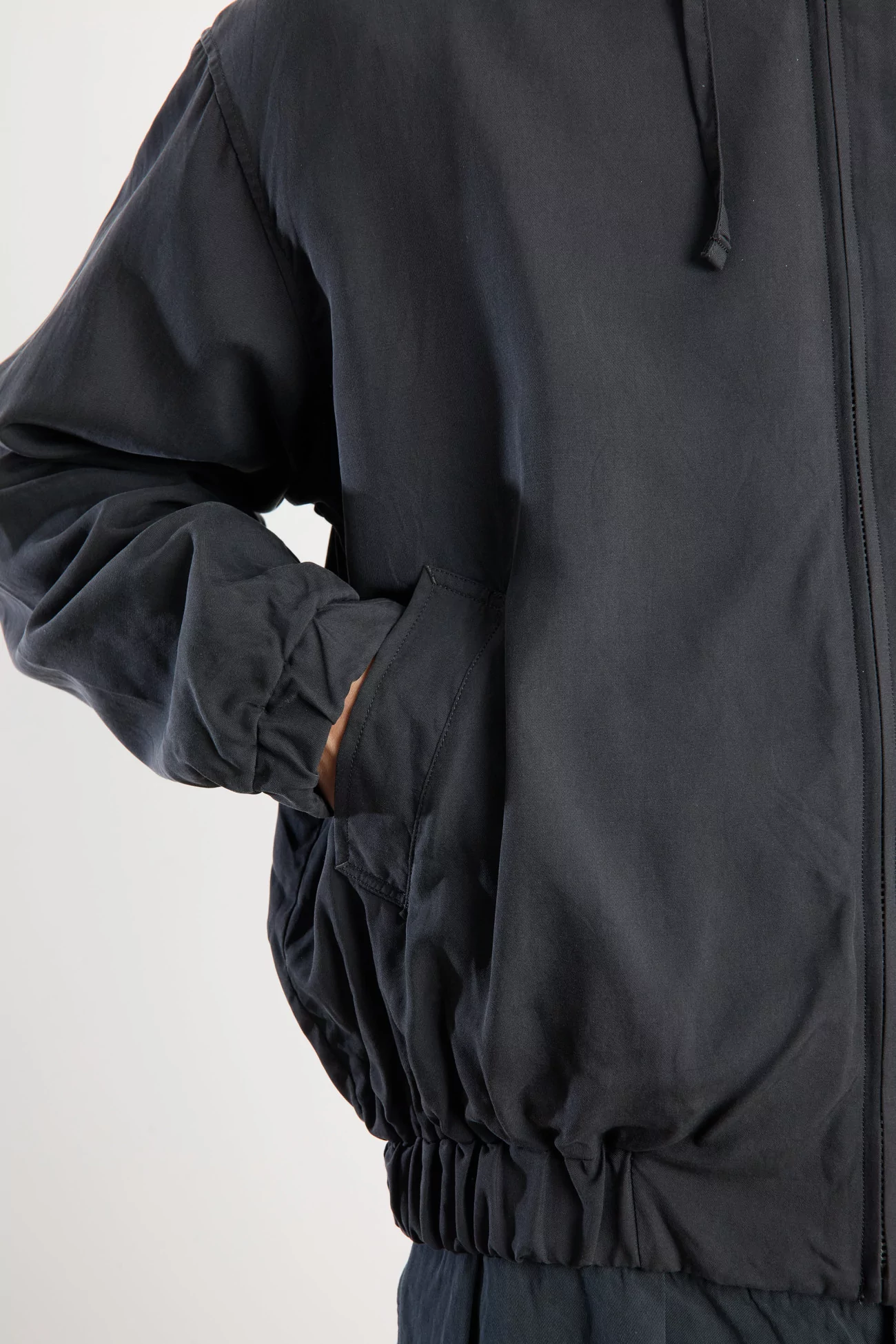 Kaptain Sunshine Silk Zip Jacket Men – Faded Black | Centre Commercial