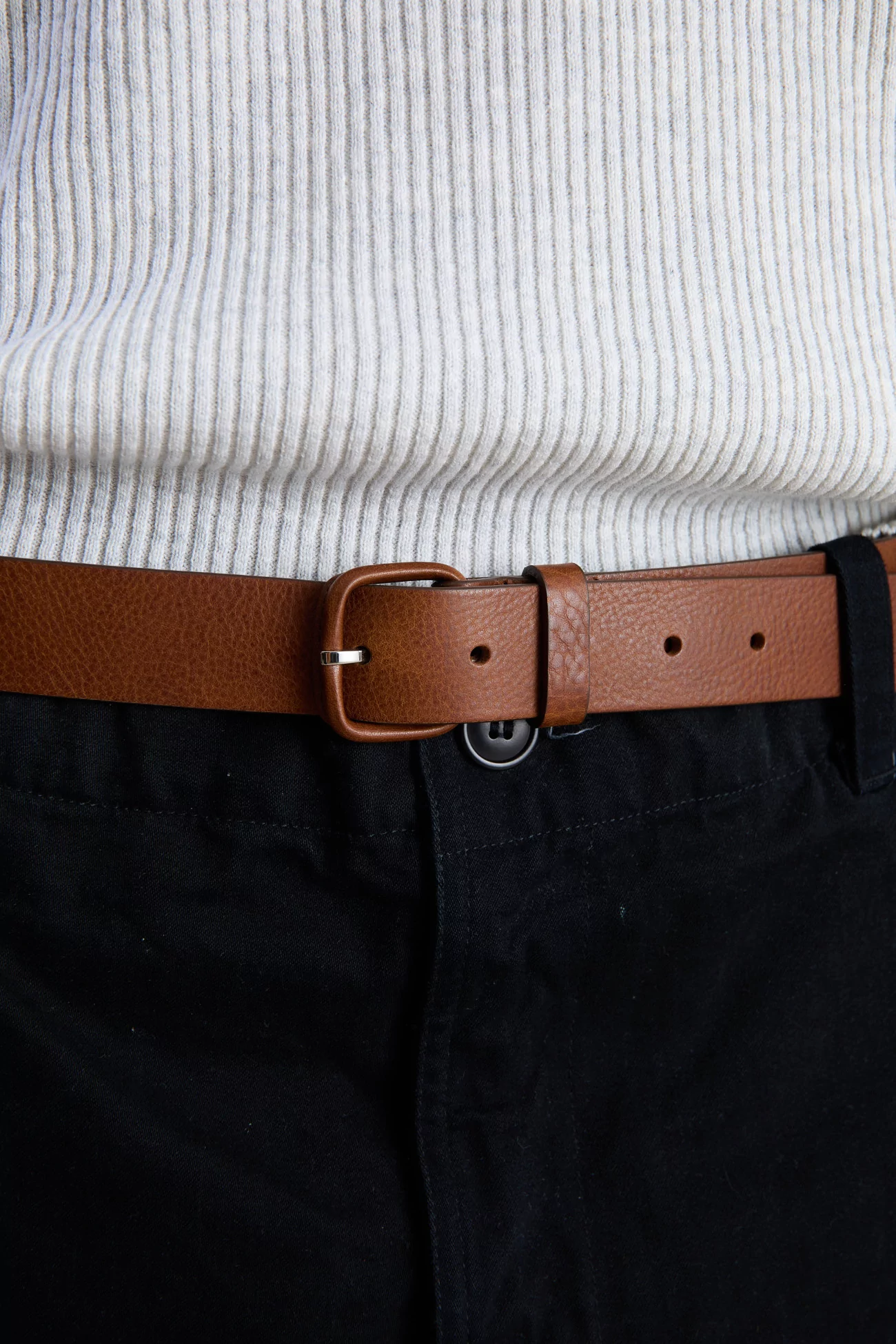 Men's Leather Belt Logic - Brown | Centre Commercial