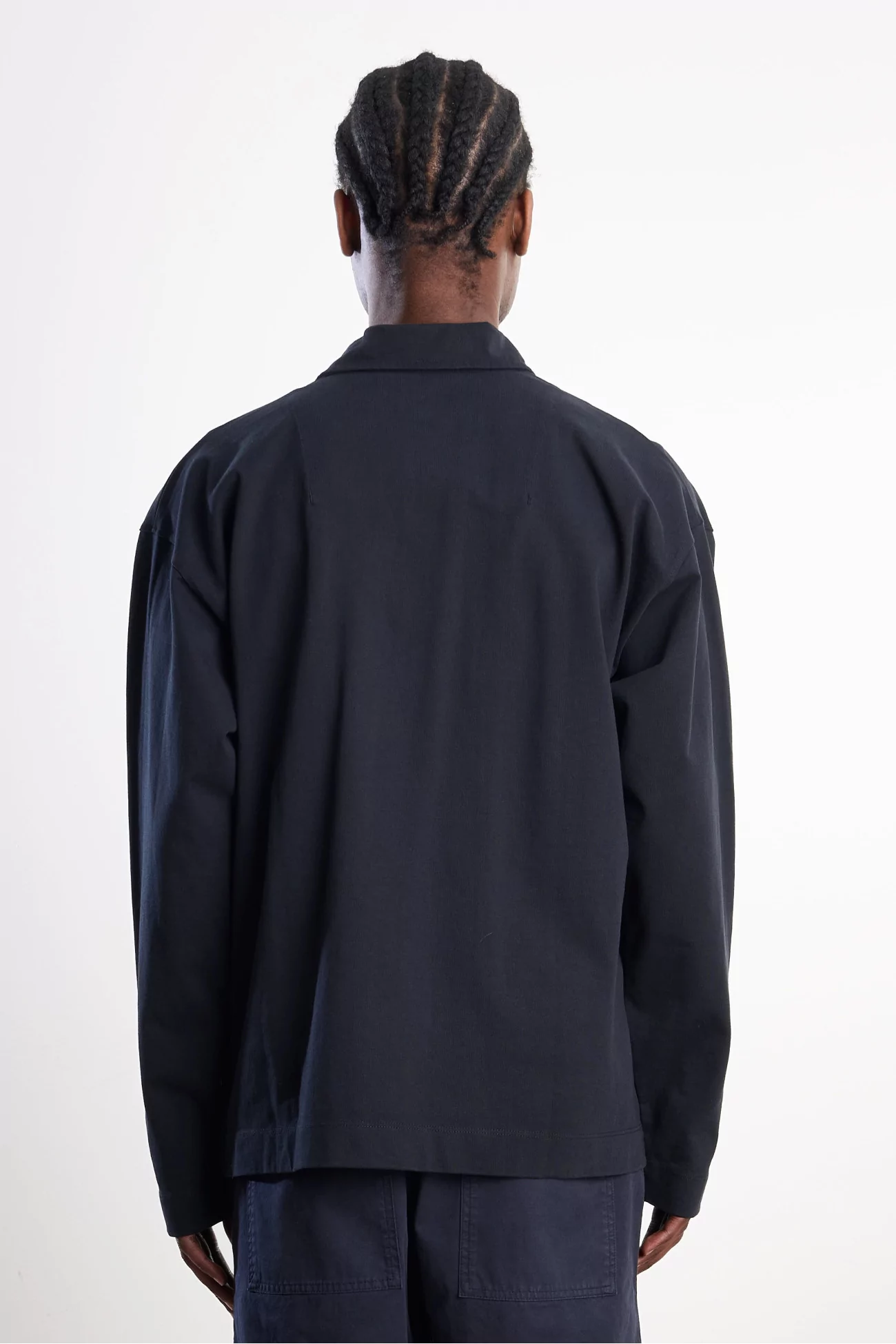 Norse Projects Isefjord Compact Cotton LS Polo – Black | Centre Commercial