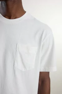 Lady White Co. Municipal Pocket T-Shirt Cotton – White | Centre Commercial