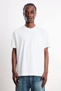 Lady White Co. Municipal Pocket T-Shirt Cotton – White | Centre Commercial