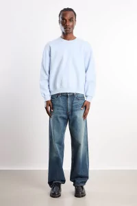 Lady White Co. Mini Crewneck Sweatshirt Cotton – Pale Blue | Centre Commercial