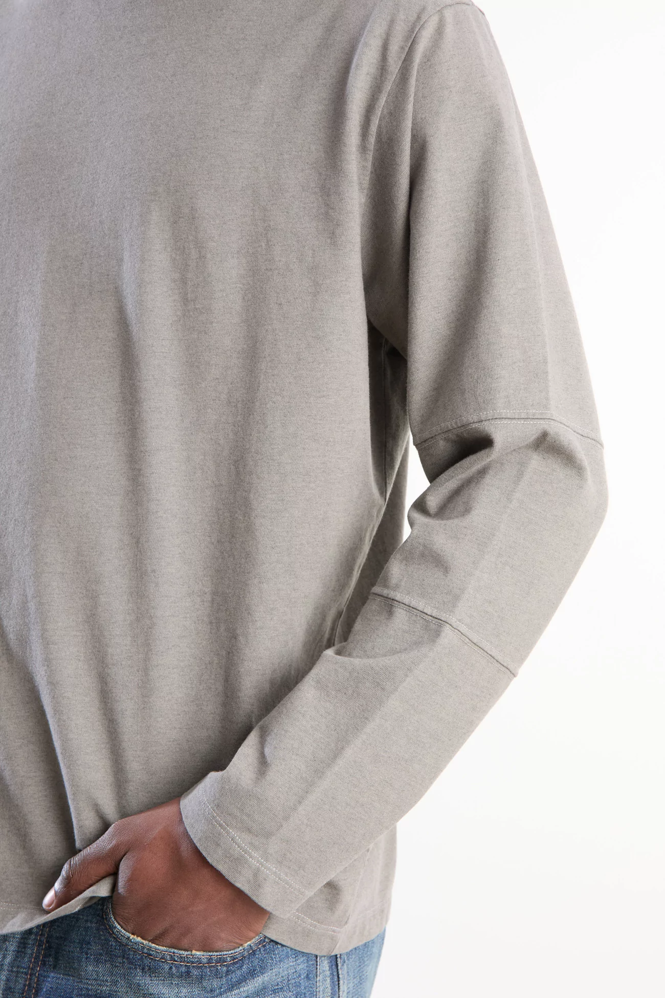 Lady White Co. Tri-Panel Long Sleeve T-Shirt – Anvil Grey | Centre Commercial