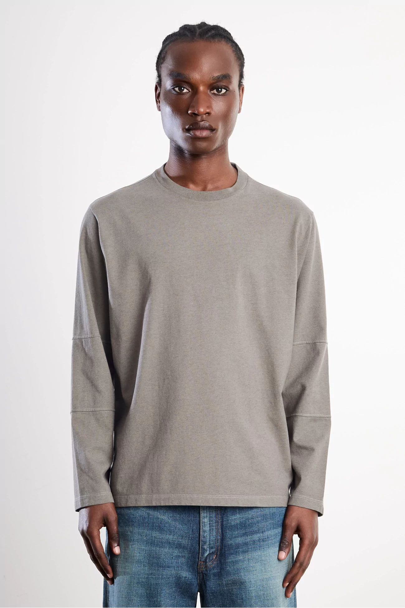 Lady White Co. Tri-Panel Long Sleeve T-Shirt – Anvil Grey | Centre Commercial