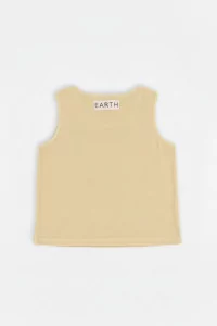 Baby Organic Cotton Terry Towel Tank Top – Cream Yellow | Centre Commercial