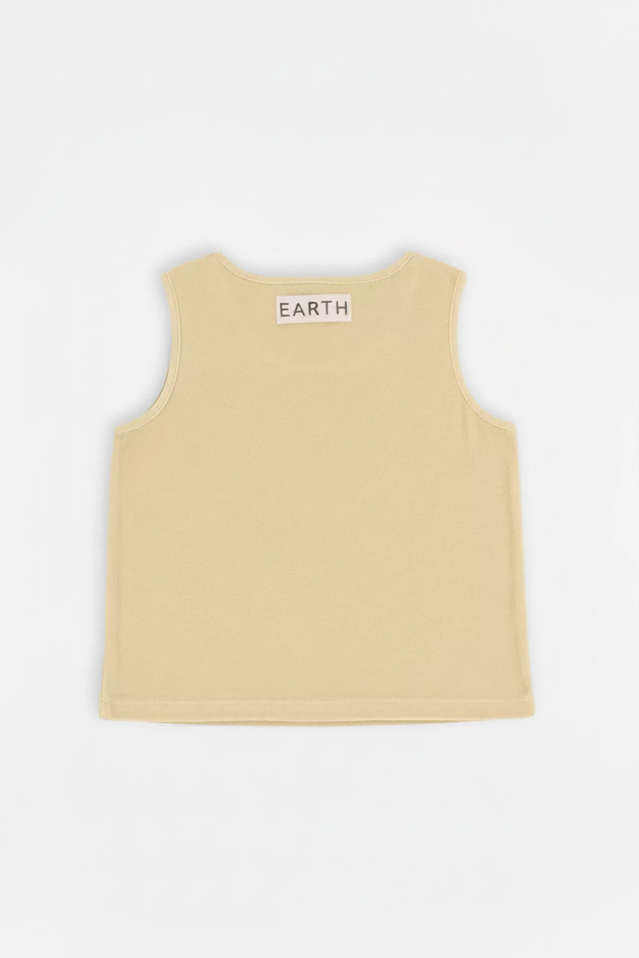 Baby Organic Cotton Terry Towel Tank Top – Cream Yellow | Centre Commercial