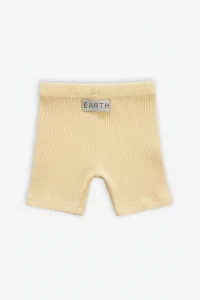 Baby Biker Shorts Organic Cotton Earth The Archive – Cream Yellow | Centre Commercial