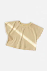 Cropped Sweatshirt Baby Organic Cotton Earth The Archive – Cream Yellow | Centre Commercial