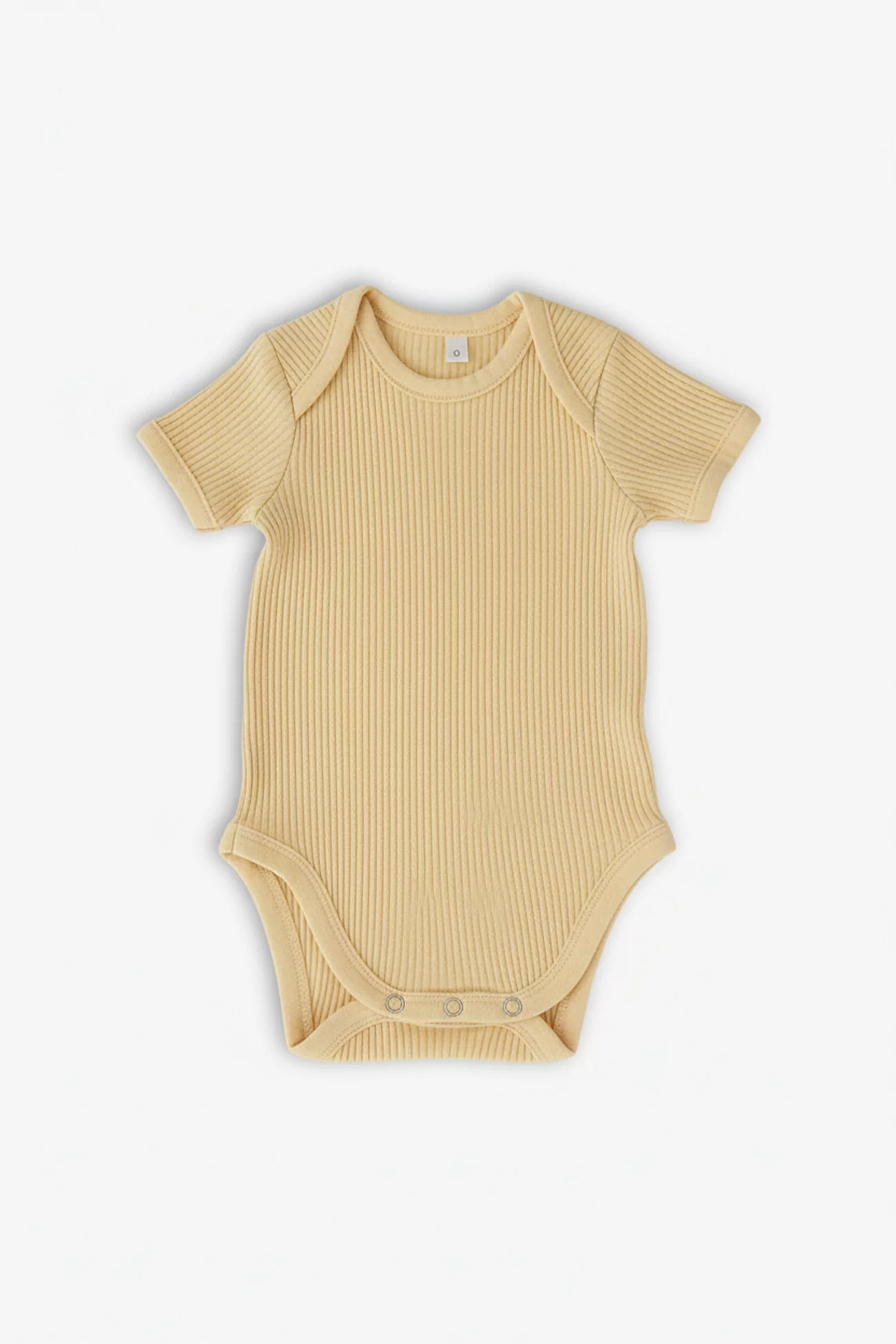 Organic Cotton Baby Bodysuit Short Sleeve – Cream Yellow | Centre Commercial