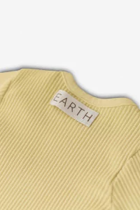 Organic Cotton Baby Bodysuit Short Sleeve – Cream Yellow | Centre Commercial