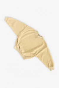 Kids Organic Cotton Volume Sweatshirt – Cream Yellow | Centre Commercial