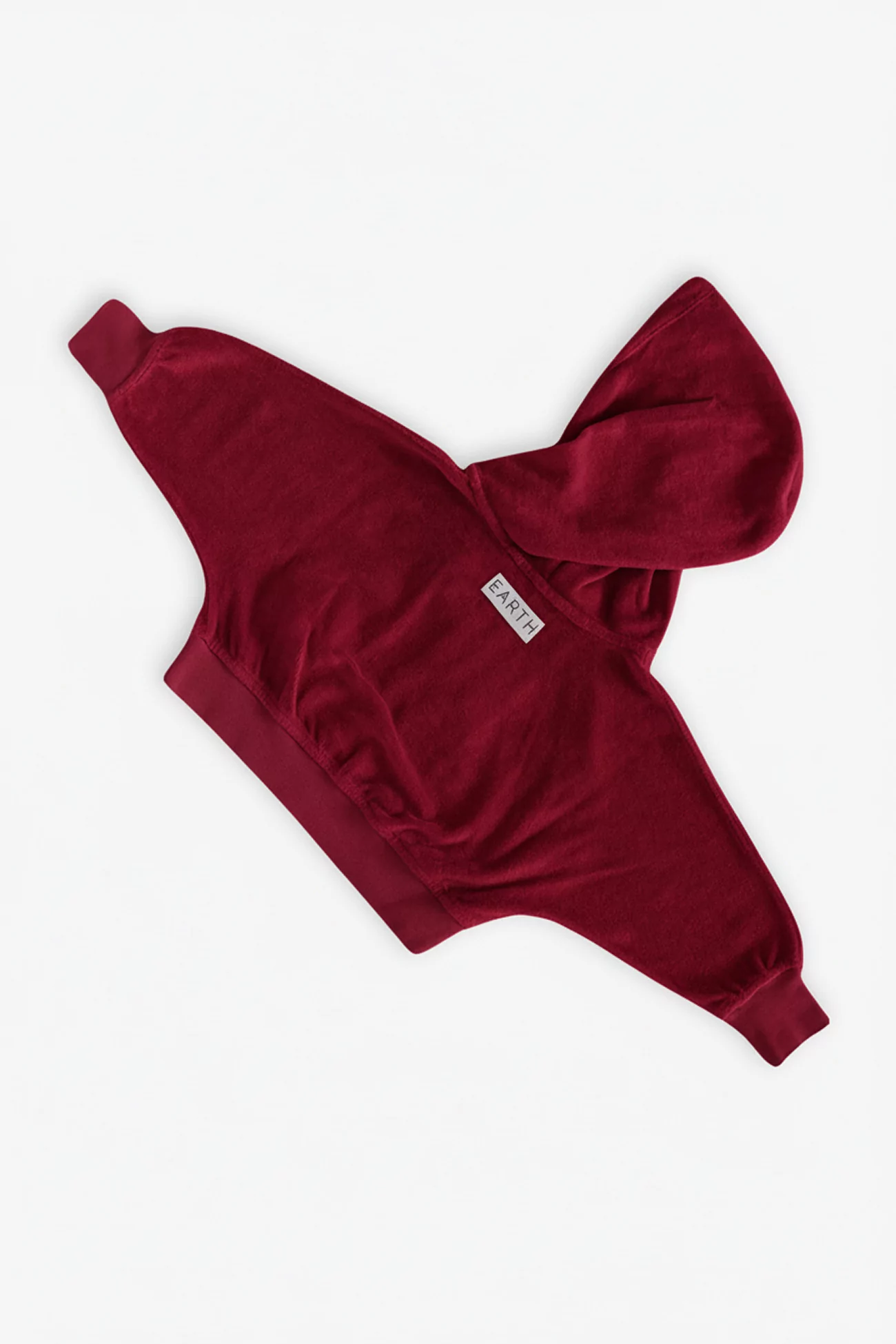 Baby Organic Cotton Terry Volume Hoodie – Vintage Red | Centre Commercial