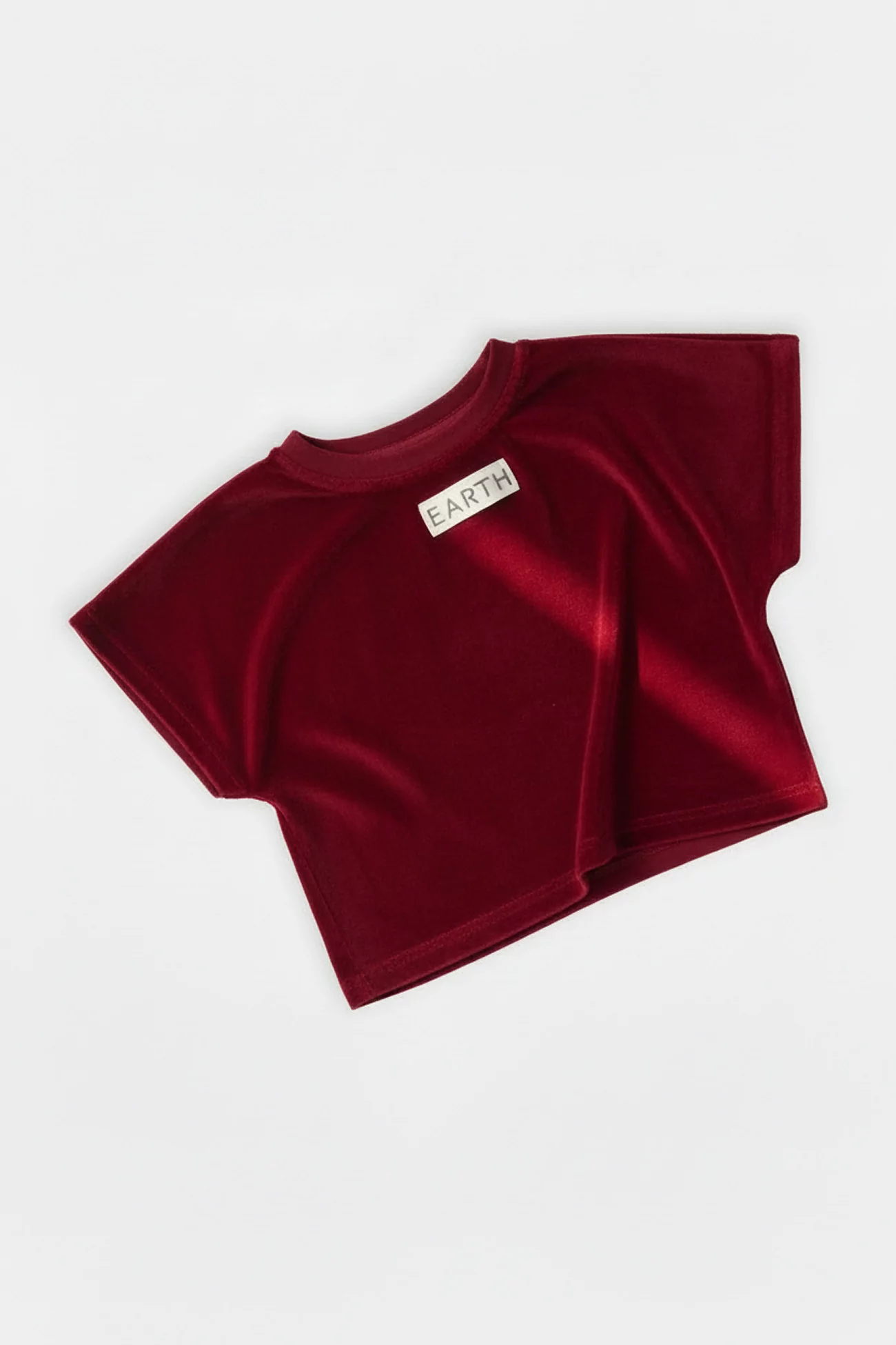 Cropped Sweatshirt Baby Organic Cotton Earth The Archive – Vintage Red | Centre Commercial