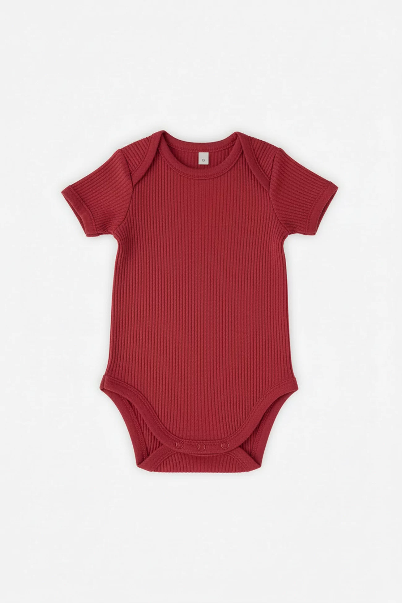 Organic Cotton Baby Bodysuit Short Sleeve – Vintage Red | Centre Commercial