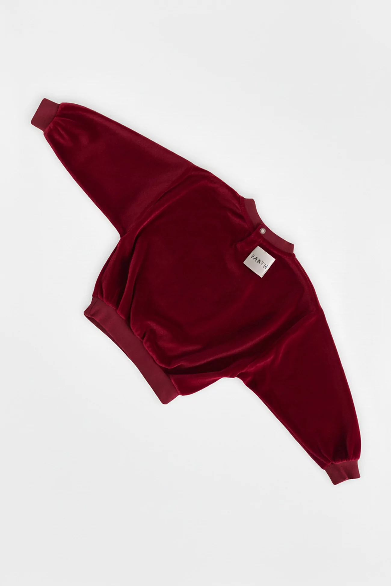 Kids Organic Cotton Volume Sweatshirt – Vintage Red | Centre Commercial