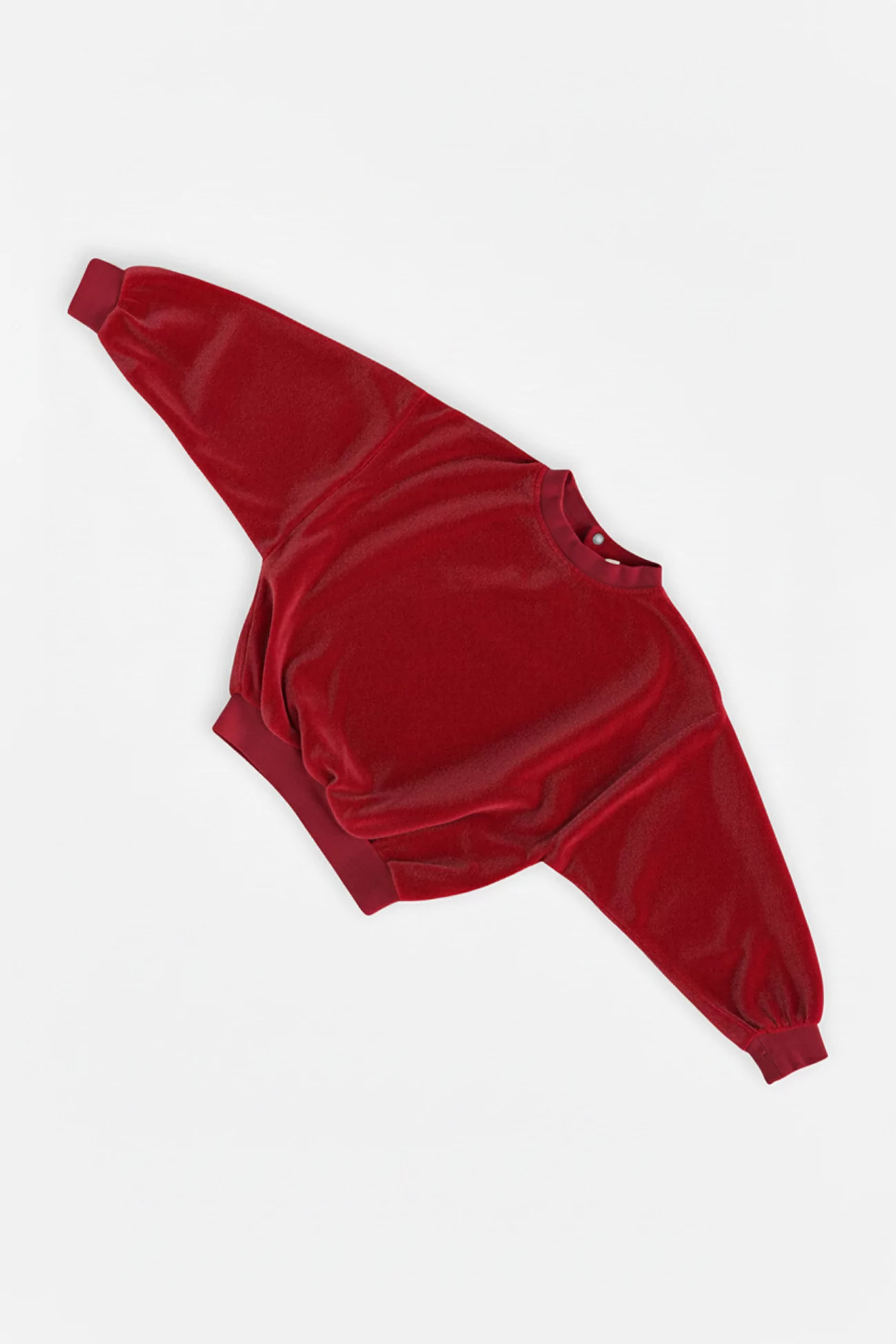 Kids Organic Cotton Volume Sweatshirt – Vintage Red | Centre Commercial