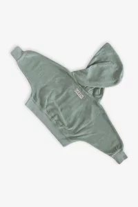 Baby Organic Cotton Terry Volume Hoodie – Sage Green | Centre Commercial