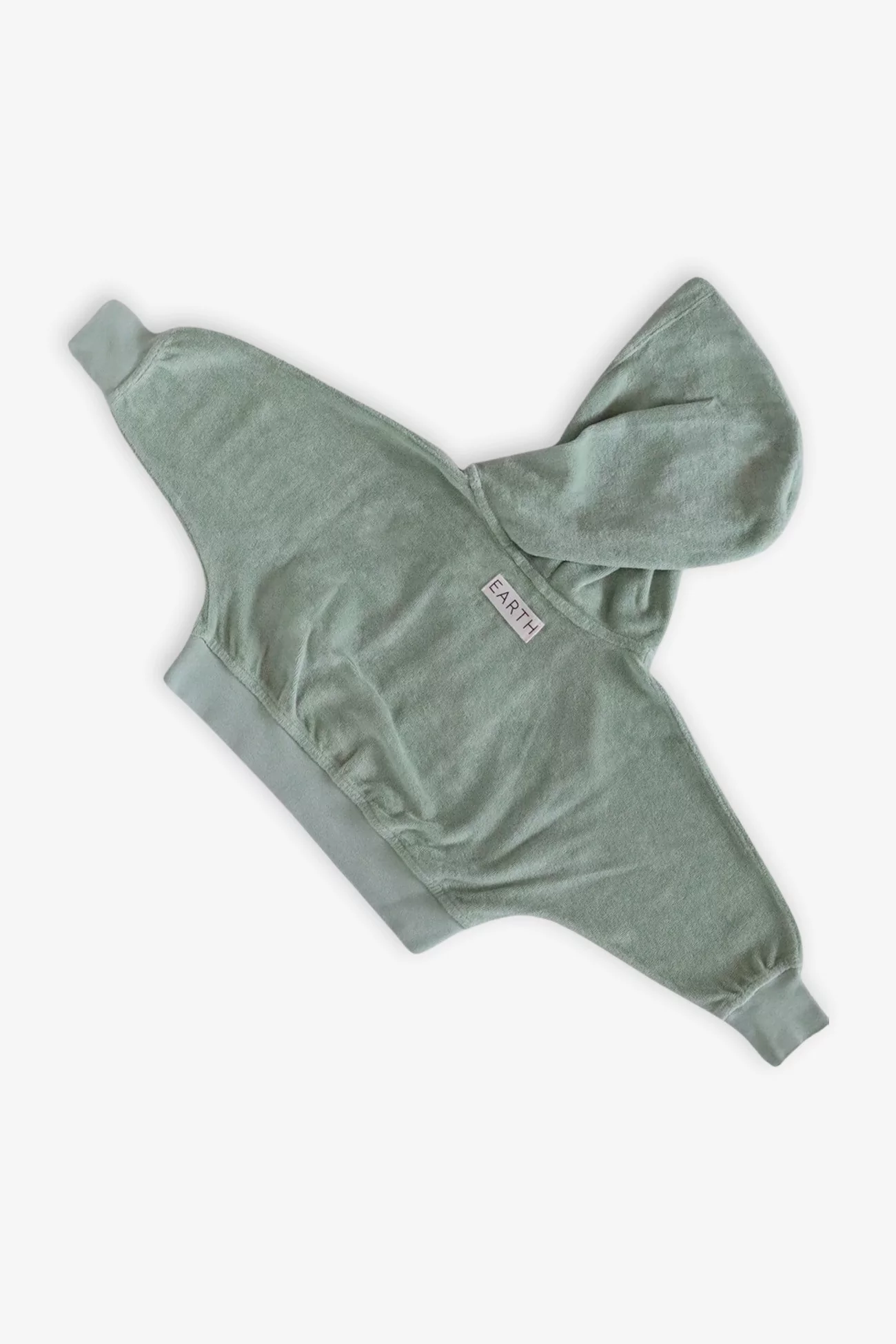 Baby Organic Cotton Terry Volume Hoodie – Sage Green | Centre Commercial