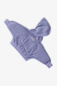 Baby Organic Cotton Terry Volume Hoodie – Purple | Centre Commercial
