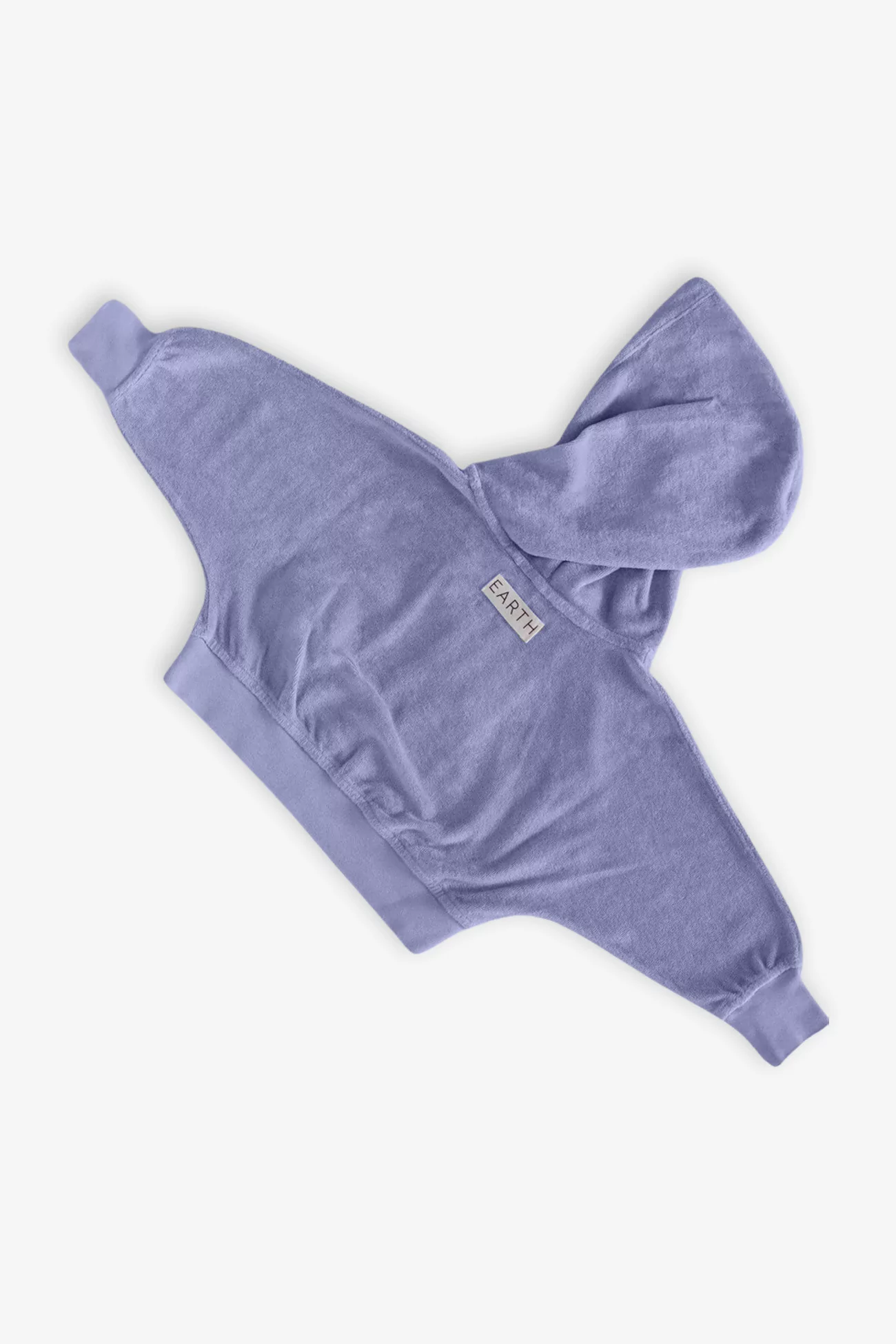 Baby Organic Cotton Terry Volume Hoodie – Purple | Centre Commercial