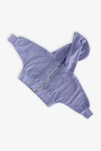 Baby Organic Cotton Terry Volume Hoodie – Purple | Centre Commercial