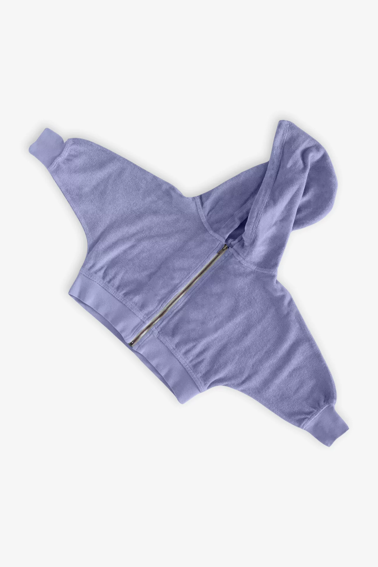 Baby Organic Cotton Terry Volume Hoodie – Purple | Centre Commercial
