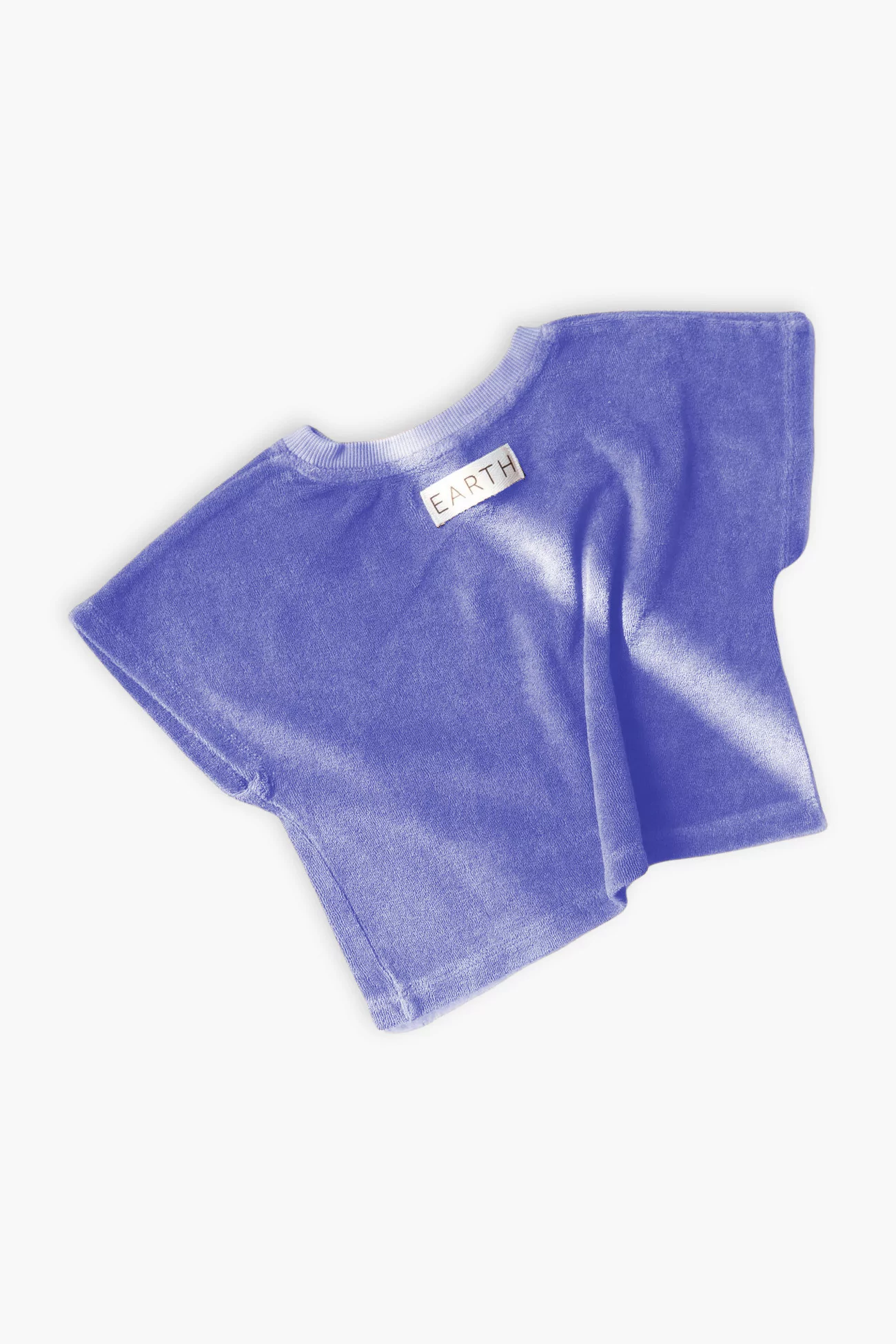 Cropped Sweatshirt Baby Organic Cotton Earth The Archive – Purple | Centre Commercial