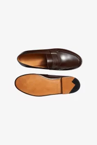J.M. Weston 180 Loafer Calfskin Leather – Box Mélèze | Centre Commercial