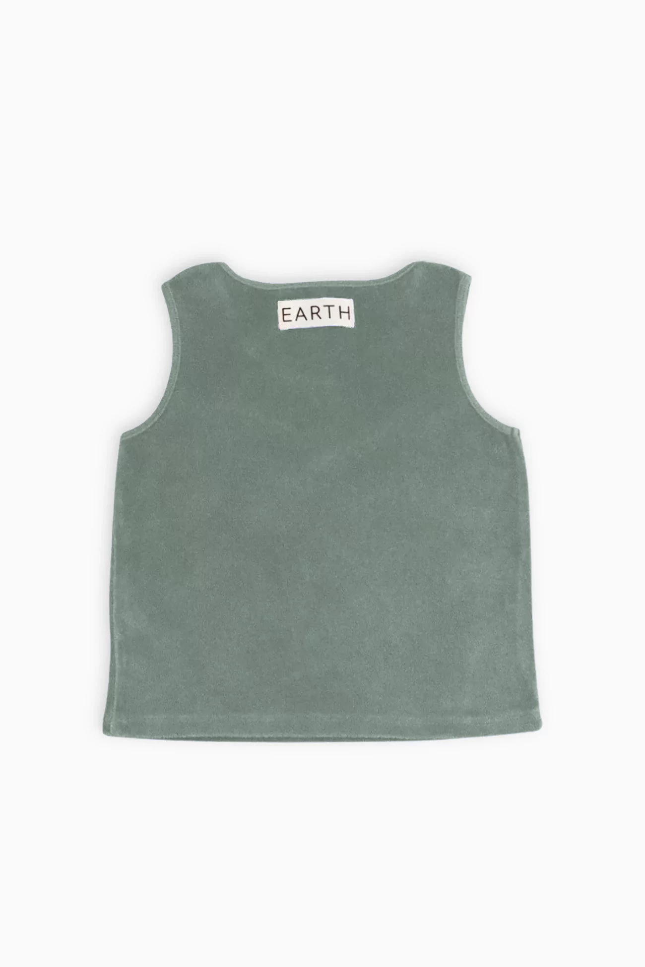 Baby Organic Cotton Terry Towel Tank Top – Sage Green | Centre Commercial