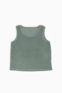 Baby Organic Cotton Terry Towel Tank Top – Sage Green | Centre Commercial