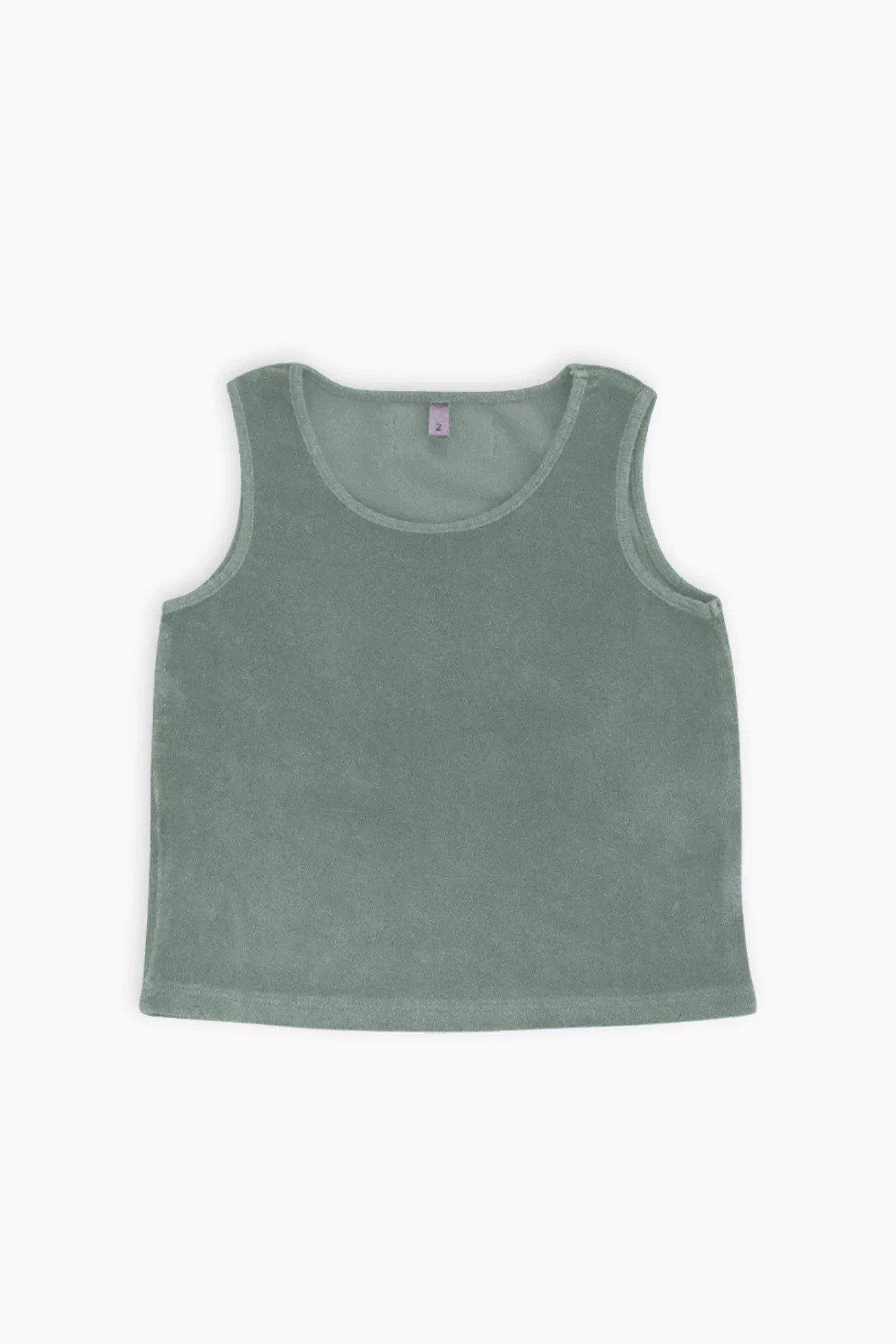 Baby Organic Cotton Terry Towel Tank Top – Sage Green | Centre Commercial