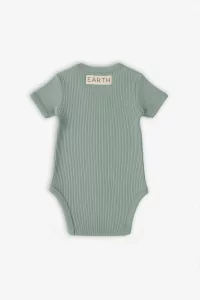 Organic Cotton Baby Bodysuit Short Sleeve – Sage Green | Centre Commercial