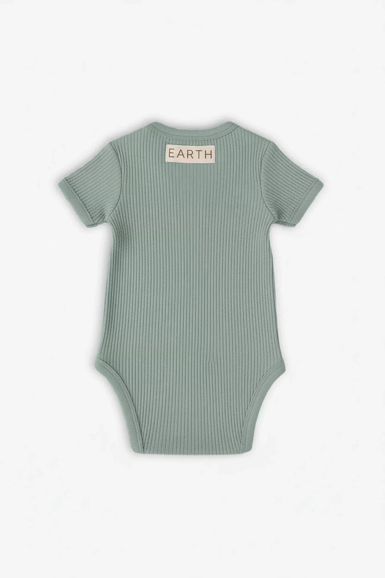 Organic Cotton Baby Bodysuit Short Sleeve – Sage Green | Centre Commercial