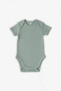 Organic Cotton Baby Bodysuit Short Sleeve – Sage Green | Centre Commercial